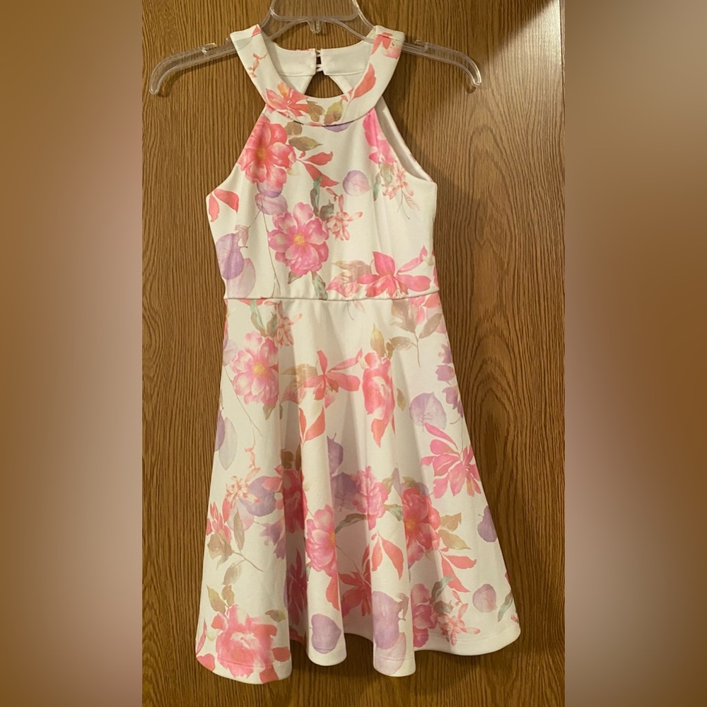 Girls Lilt sleeveless floral A-line dress. Size 10